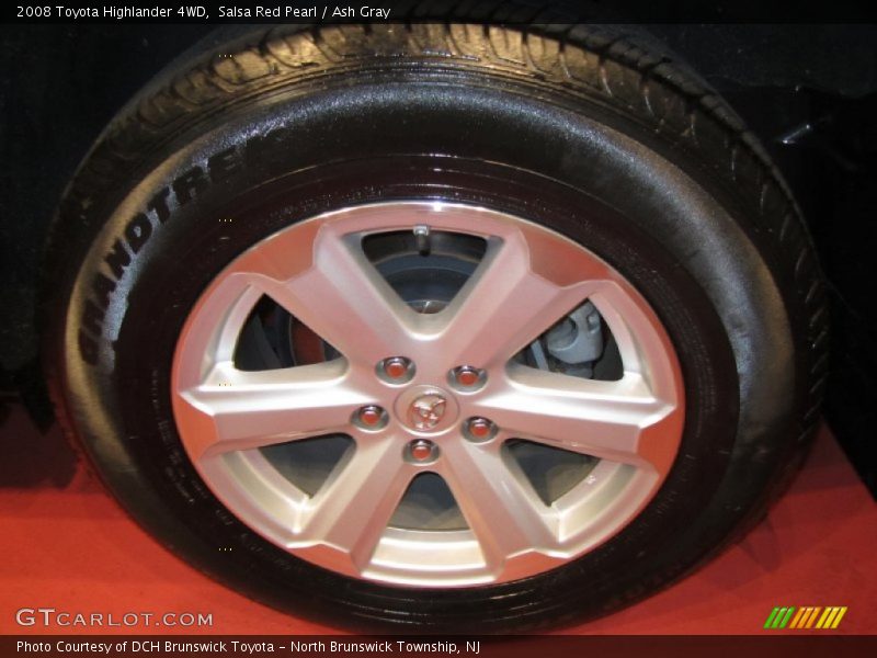 Salsa Red Pearl / Ash Gray 2008 Toyota Highlander 4WD
