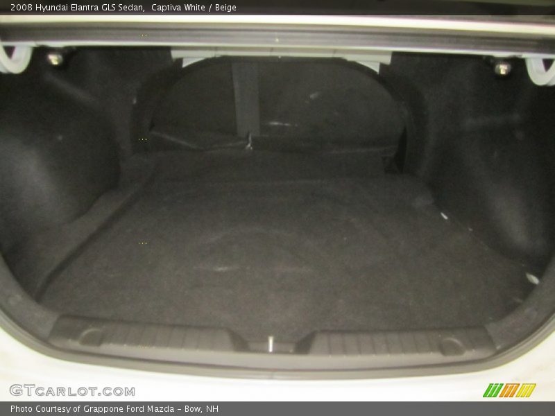 Captiva White / Beige 2008 Hyundai Elantra GLS Sedan