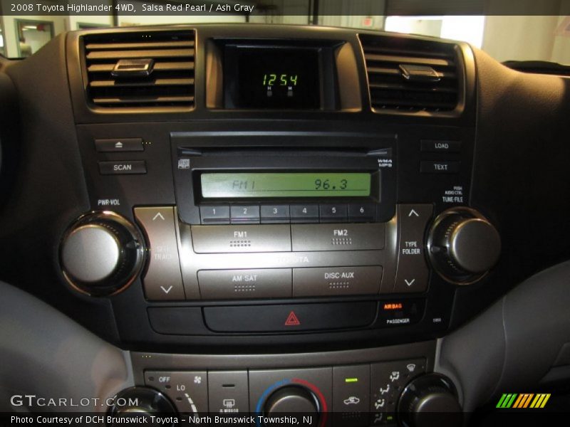Salsa Red Pearl / Ash Gray 2008 Toyota Highlander 4WD