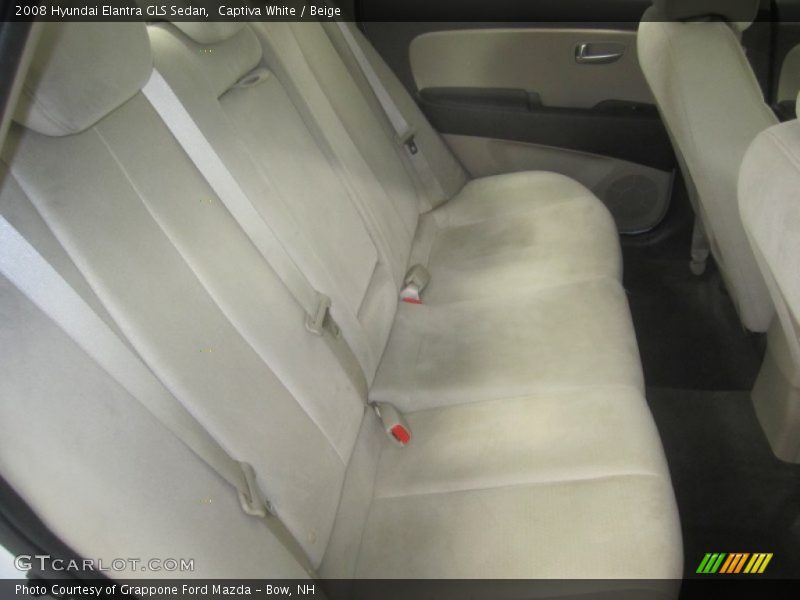 Captiva White / Beige 2008 Hyundai Elantra GLS Sedan