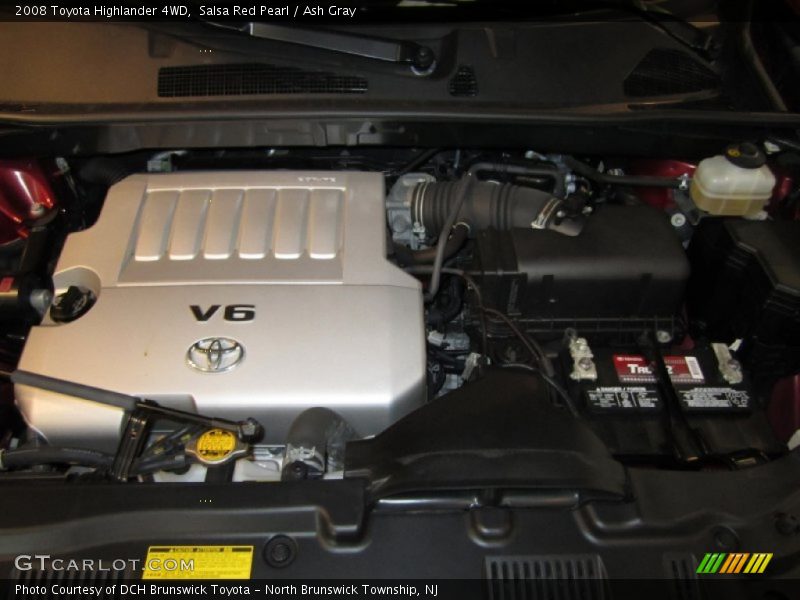 Salsa Red Pearl / Ash Gray 2008 Toyota Highlander 4WD