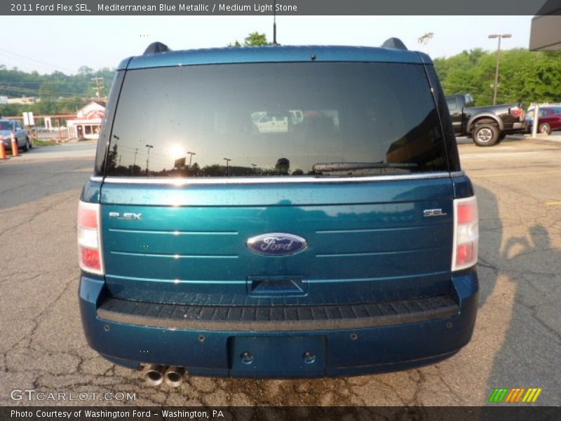 Mediterranean Blue Metallic / Medium Light Stone 2011 Ford Flex SEL