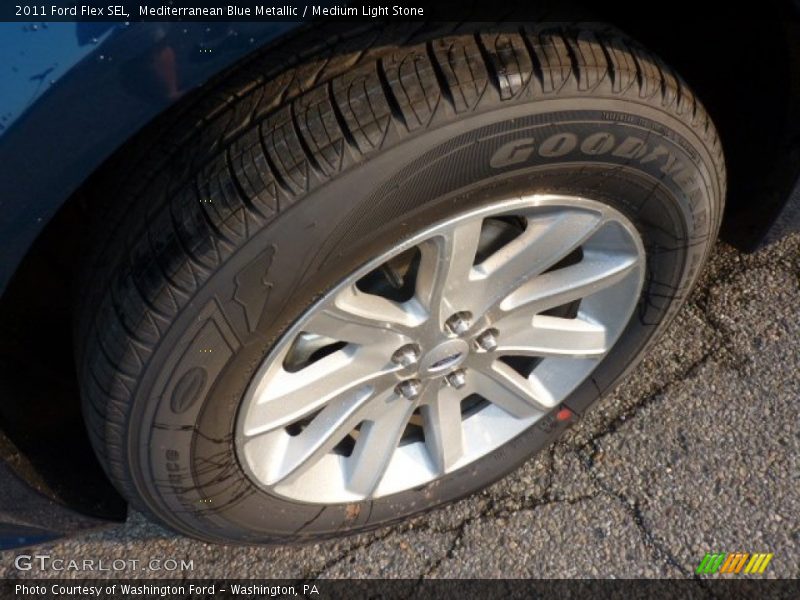 Mediterranean Blue Metallic / Medium Light Stone 2011 Ford Flex SEL