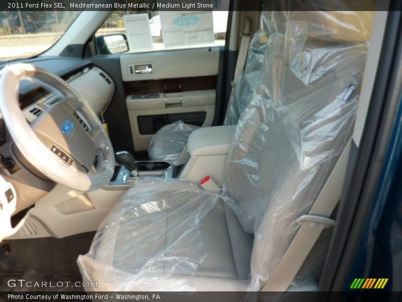 Mediterranean Blue Metallic / Medium Light Stone 2011 Ford Flex SEL