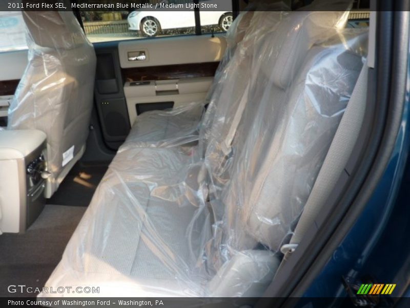 Mediterranean Blue Metallic / Medium Light Stone 2011 Ford Flex SEL