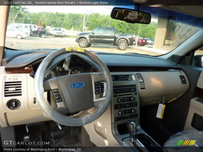 Mediterranean Blue Metallic / Medium Light Stone 2011 Ford Flex SEL