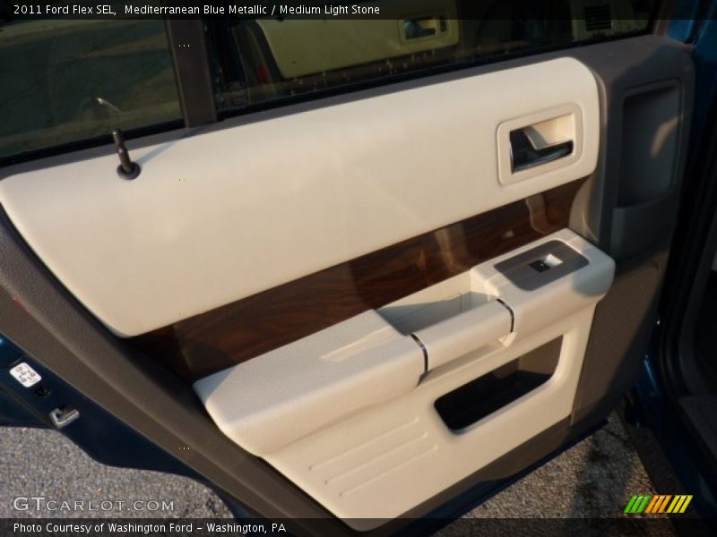 Mediterranean Blue Metallic / Medium Light Stone 2011 Ford Flex SEL