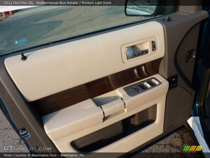 Mediterranean Blue Metallic / Medium Light Stone 2011 Ford Flex SEL