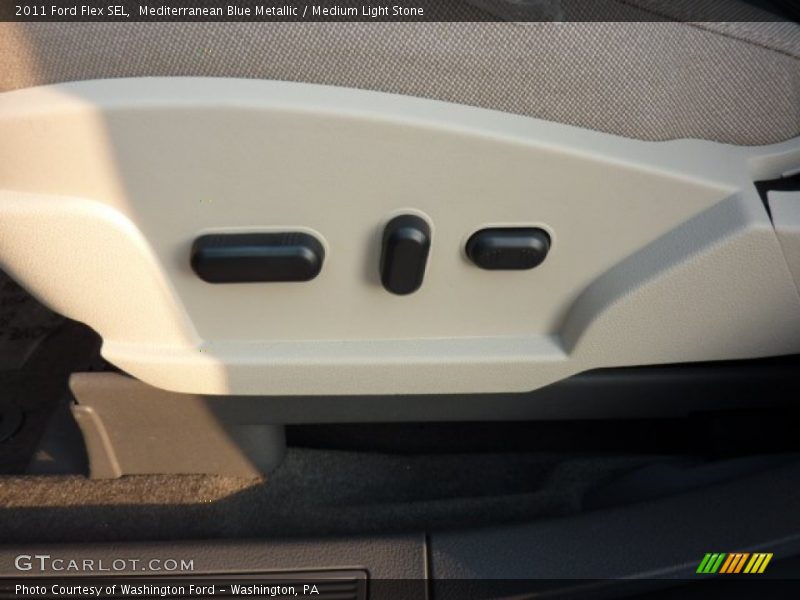 Mediterranean Blue Metallic / Medium Light Stone 2011 Ford Flex SEL