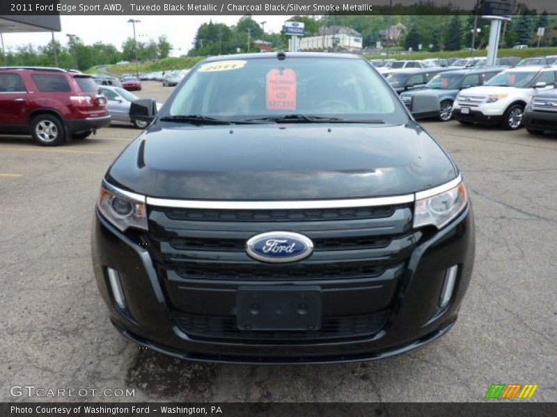 Tuxedo Black Metallic / Charcoal Black/Silver Smoke Metallic 2011 Ford Edge Sport AWD