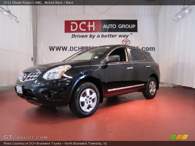 Wicked Black / Black 2011 Nissan Rogue S AWD