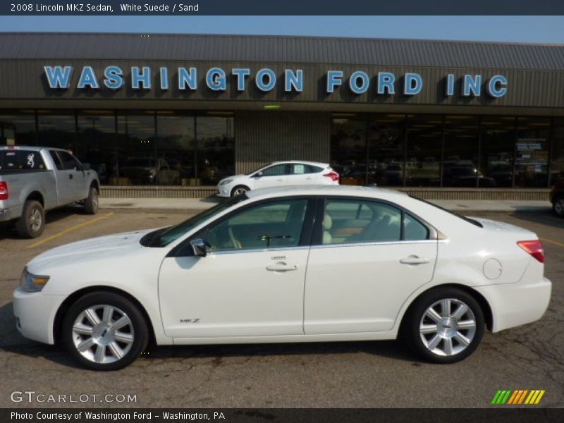 White Suede / Sand 2008 Lincoln MKZ Sedan
