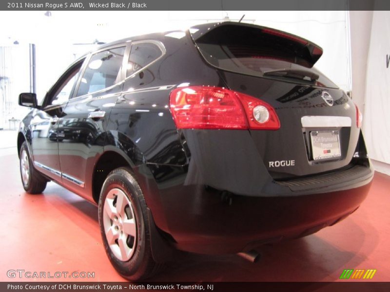 Wicked Black / Black 2011 Nissan Rogue S AWD