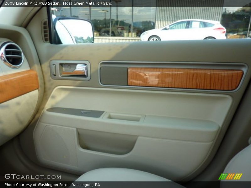 Moss Green Metallic / Sand 2008 Lincoln MKZ AWD Sedan