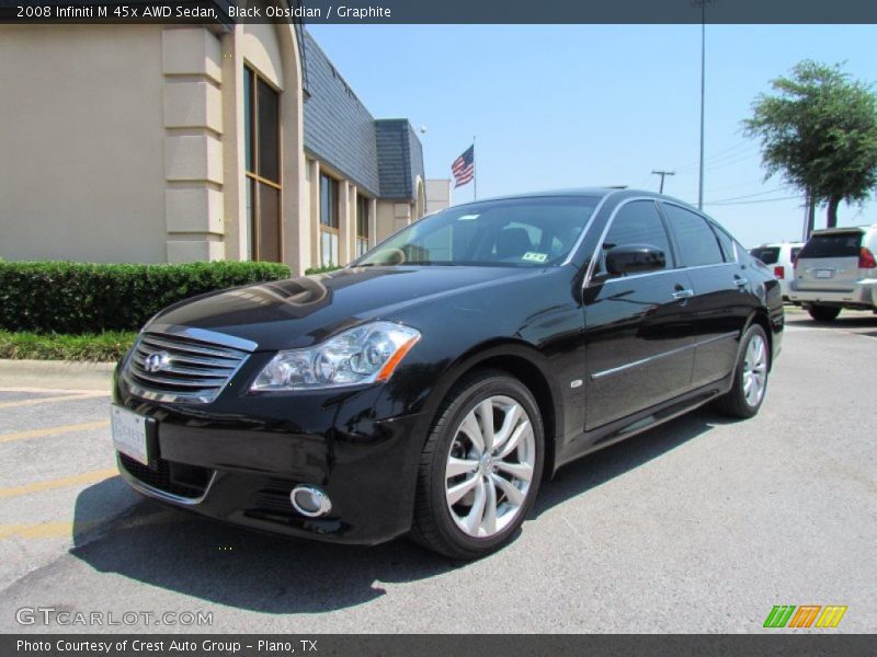 Black Obsidian / Graphite 2008 Infiniti M 45x AWD Sedan