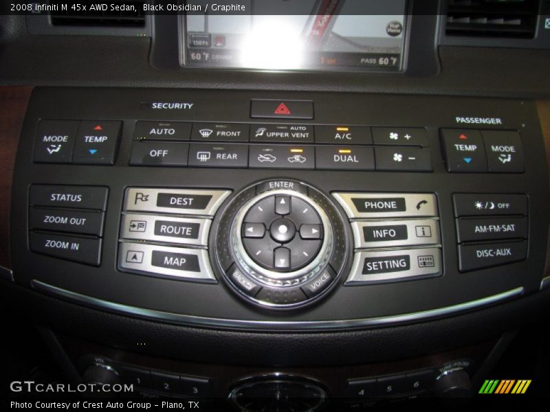 Controls of 2008 M 45x AWD Sedan