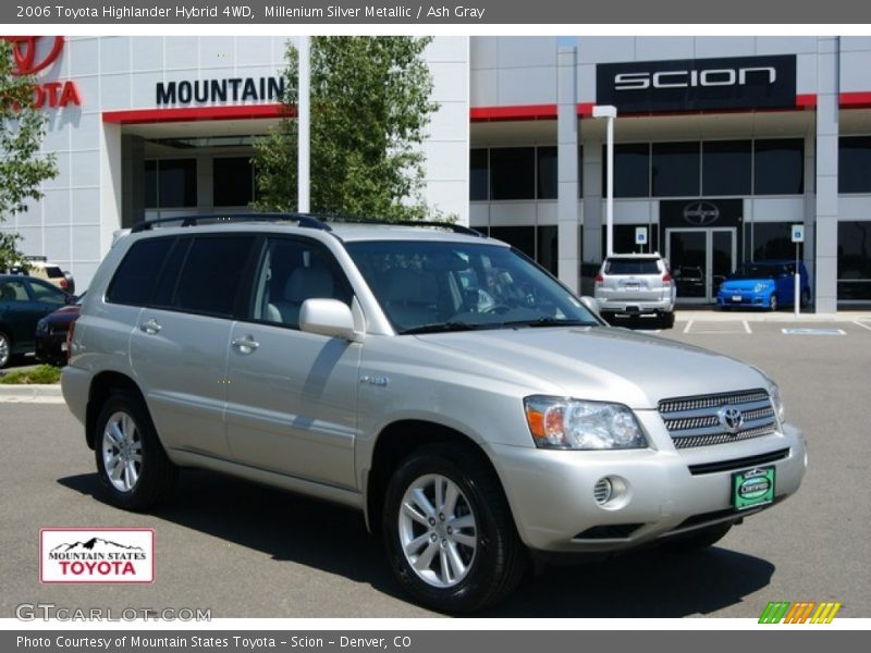 Millenium Silver Metallic / Ash Gray 2006 Toyota Highlander Hybrid 4WD