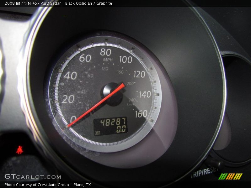 Black Obsidian / Graphite 2008 Infiniti M 45x AWD Sedan