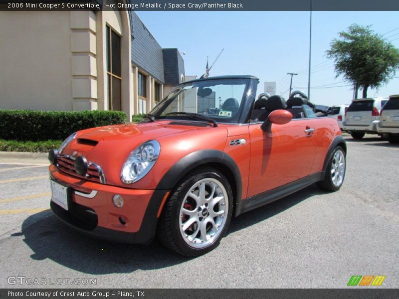 Hot Orange Metallic / Space Gray/Panther Black 2006 Mini Cooper S Convertible