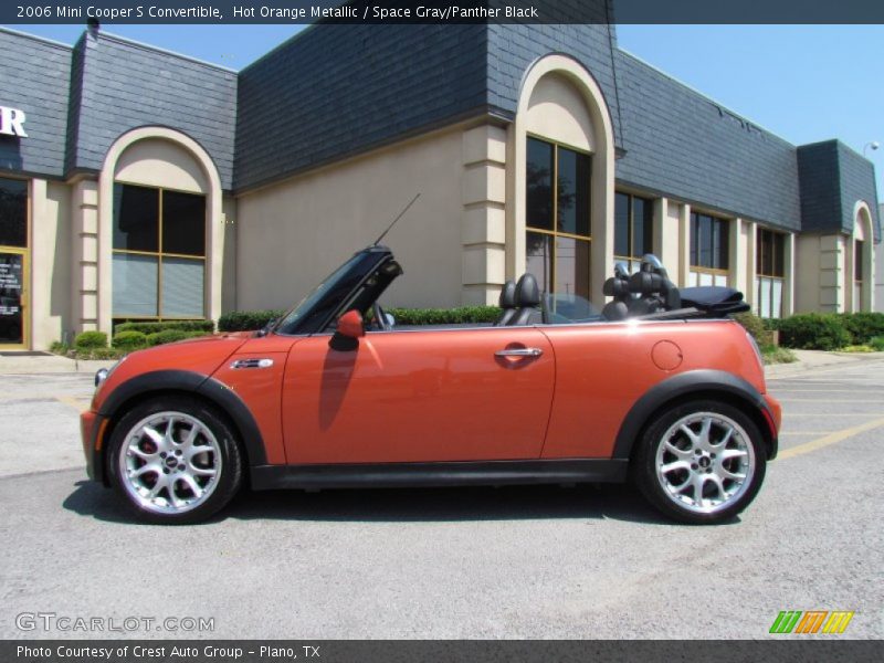 Hot Orange Metallic / Space Gray/Panther Black 2006 Mini Cooper S Convertible