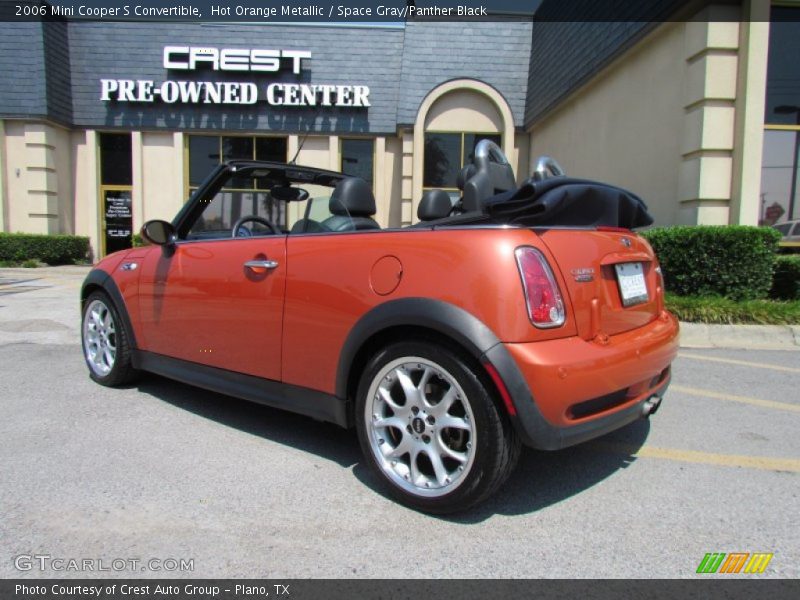 Hot Orange Metallic / Space Gray/Panther Black 2006 Mini Cooper S Convertible