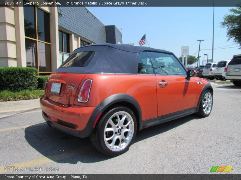 Hot Orange Metallic / Space Gray/Panther Black 2006 Mini Cooper S Convertible