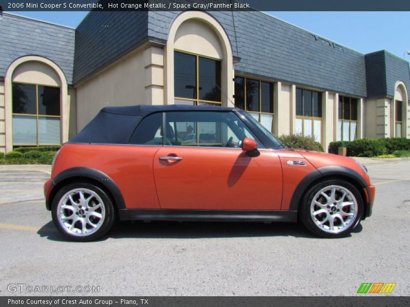 Hot Orange Metallic / Space Gray/Panther Black 2006 Mini Cooper S Convertible
