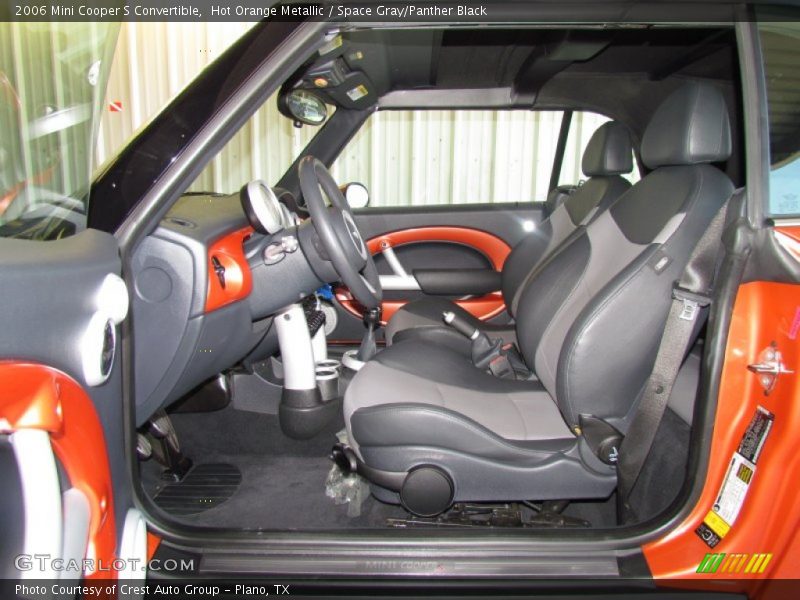 Hot Orange Metallic / Space Gray/Panther Black 2006 Mini Cooper S Convertible