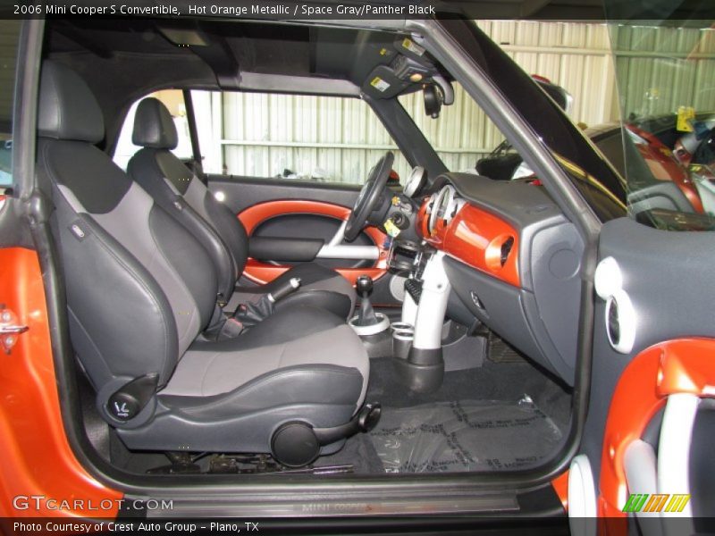 Hot Orange Metallic / Space Gray/Panther Black 2006 Mini Cooper S Convertible