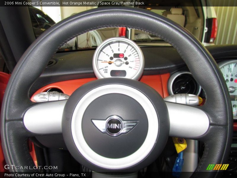 Hot Orange Metallic / Space Gray/Panther Black 2006 Mini Cooper S Convertible