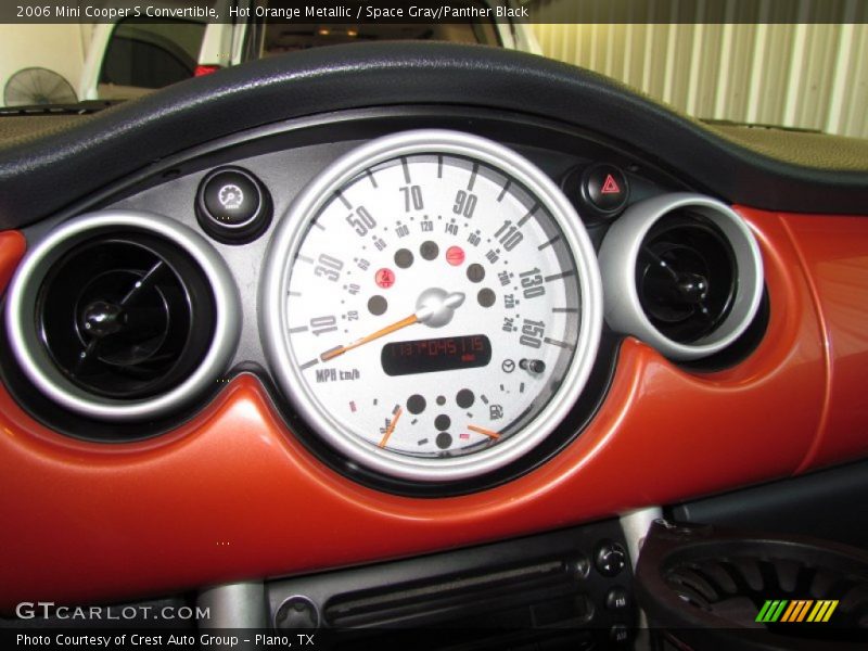 Hot Orange Metallic / Space Gray/Panther Black 2006 Mini Cooper S Convertible