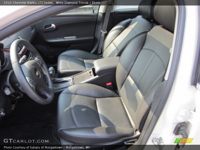 White Diamond Tricoat / Ebony 2010 Chevrolet Malibu LTZ Sedan