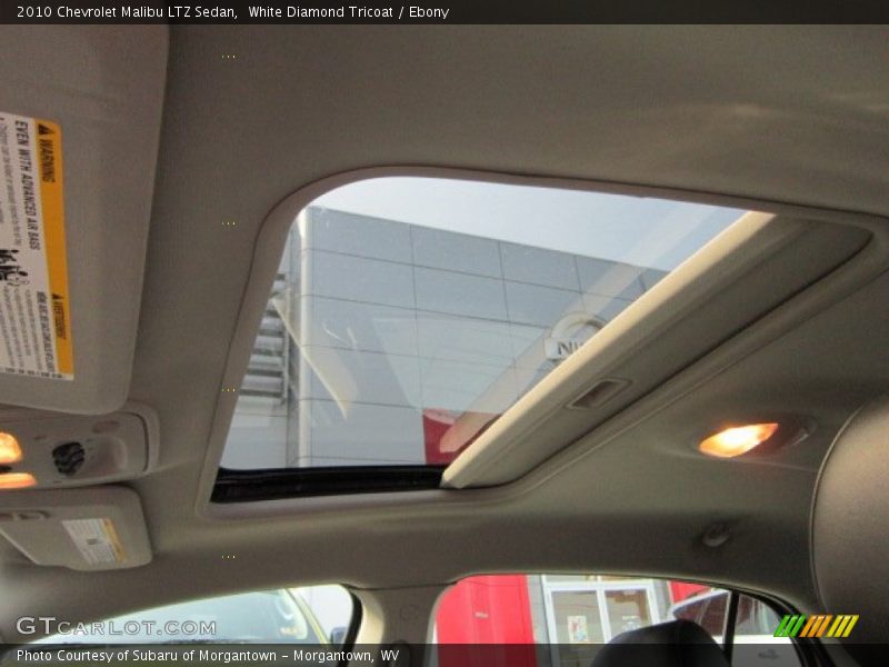 White Diamond Tricoat / Ebony 2010 Chevrolet Malibu LTZ Sedan