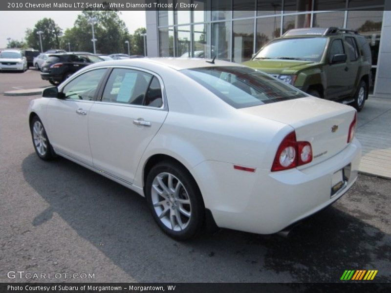 White Diamond Tricoat / Ebony 2010 Chevrolet Malibu LTZ Sedan