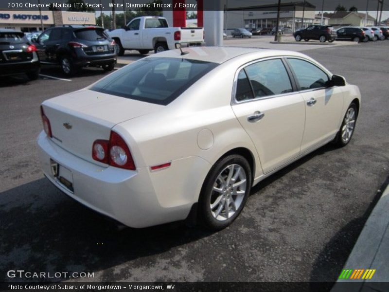 White Diamond Tricoat / Ebony 2010 Chevrolet Malibu LTZ Sedan