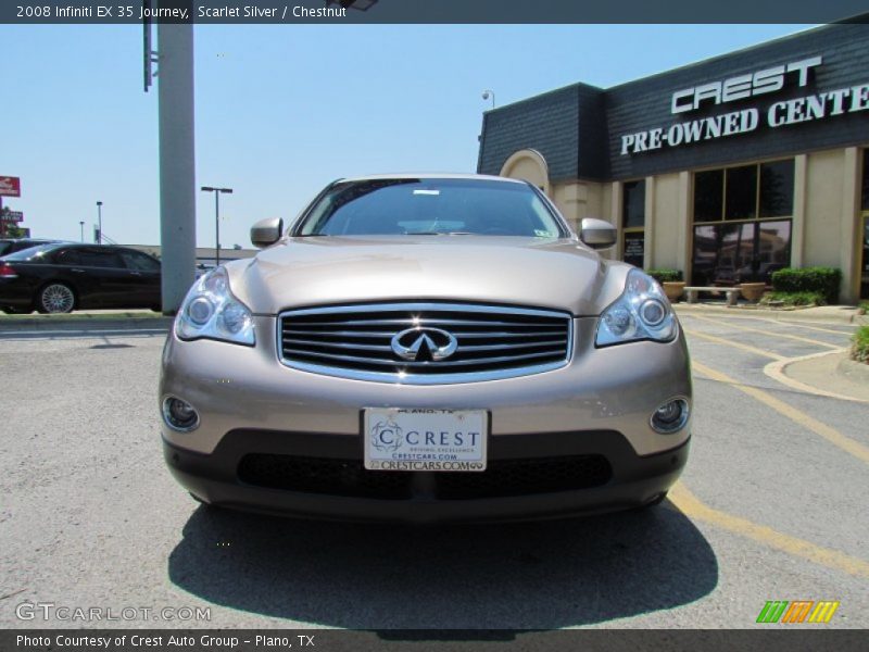 Scarlet Silver / Chestnut 2008 Infiniti EX 35 Journey