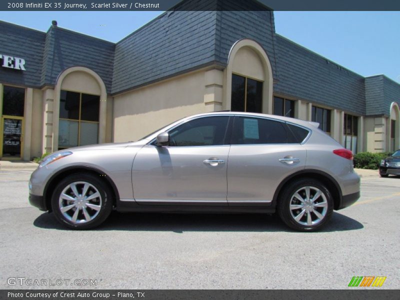 Scarlet Silver / Chestnut 2008 Infiniti EX 35 Journey