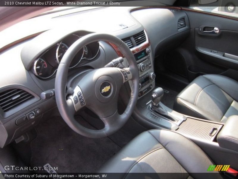 White Diamond Tricoat / Ebony 2010 Chevrolet Malibu LTZ Sedan
