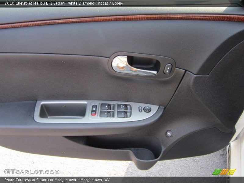 White Diamond Tricoat / Ebony 2010 Chevrolet Malibu LTZ Sedan