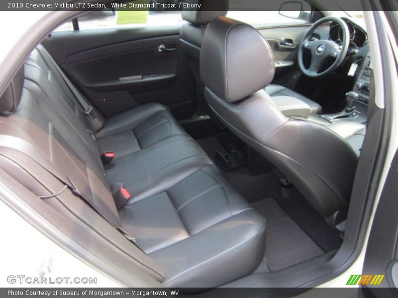 White Diamond Tricoat / Ebony 2010 Chevrolet Malibu LTZ Sedan