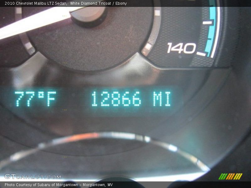 White Diamond Tricoat / Ebony 2010 Chevrolet Malibu LTZ Sedan
