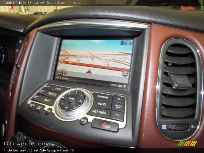 Navigation of 2008 EX 35 Journey