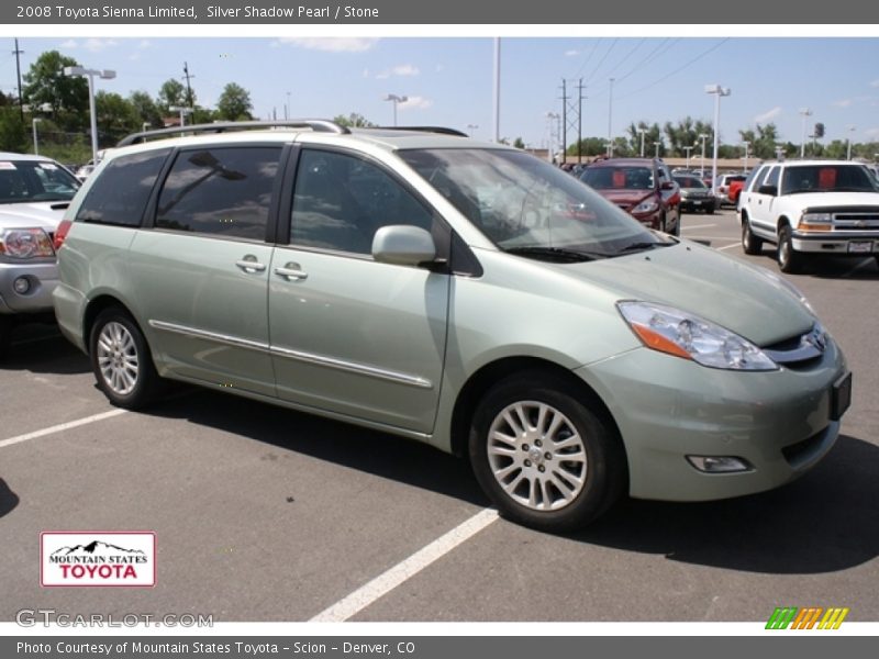 Silver Shadow Pearl / Stone 2008 Toyota Sienna Limited