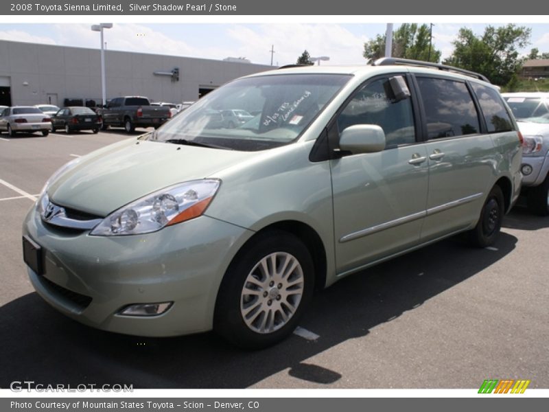 Silver Shadow Pearl / Stone 2008 Toyota Sienna Limited