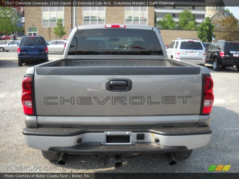 Graystone Metallic / Dark Charcoal 2007 Chevrolet Silverado 1500 Classic LS Extended Cab 4x4