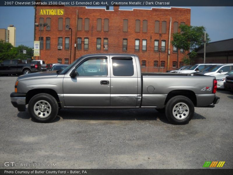 Graystone Metallic / Dark Charcoal 2007 Chevrolet Silverado 1500 Classic LS Extended Cab 4x4