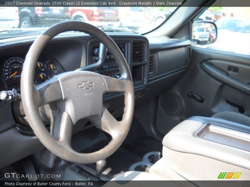 Graystone Metallic / Dark Charcoal 2007 Chevrolet Silverado 1500 Classic LS Extended Cab 4x4