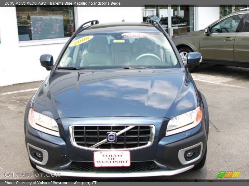 Barents Blue Metallic / Sandstone Beige 2008 Volvo XC70 AWD