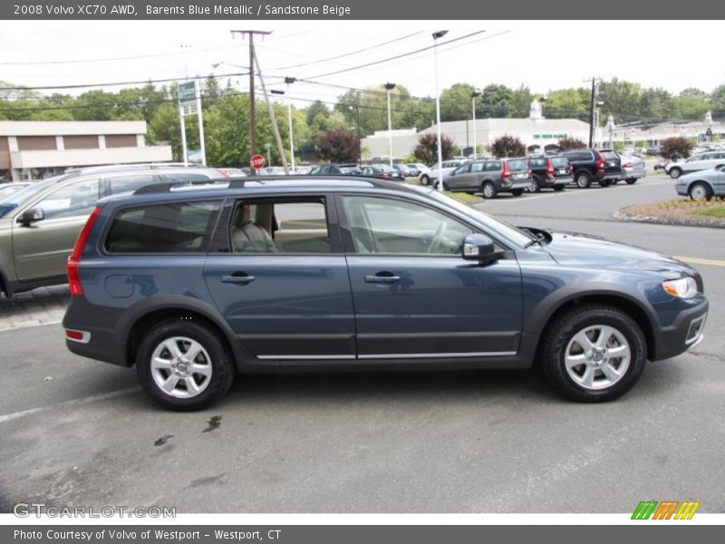 Barents Blue Metallic / Sandstone Beige 2008 Volvo XC70 AWD