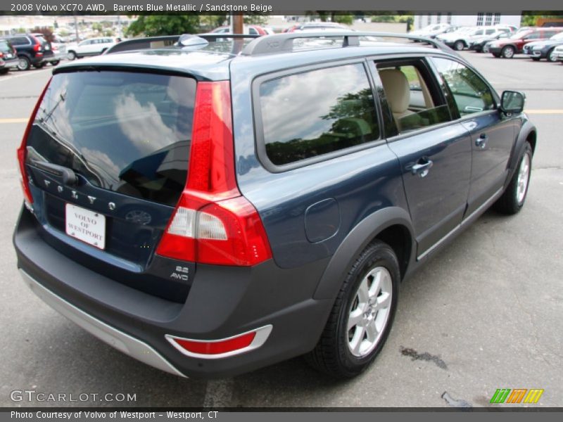 Barents Blue Metallic / Sandstone Beige 2008 Volvo XC70 AWD